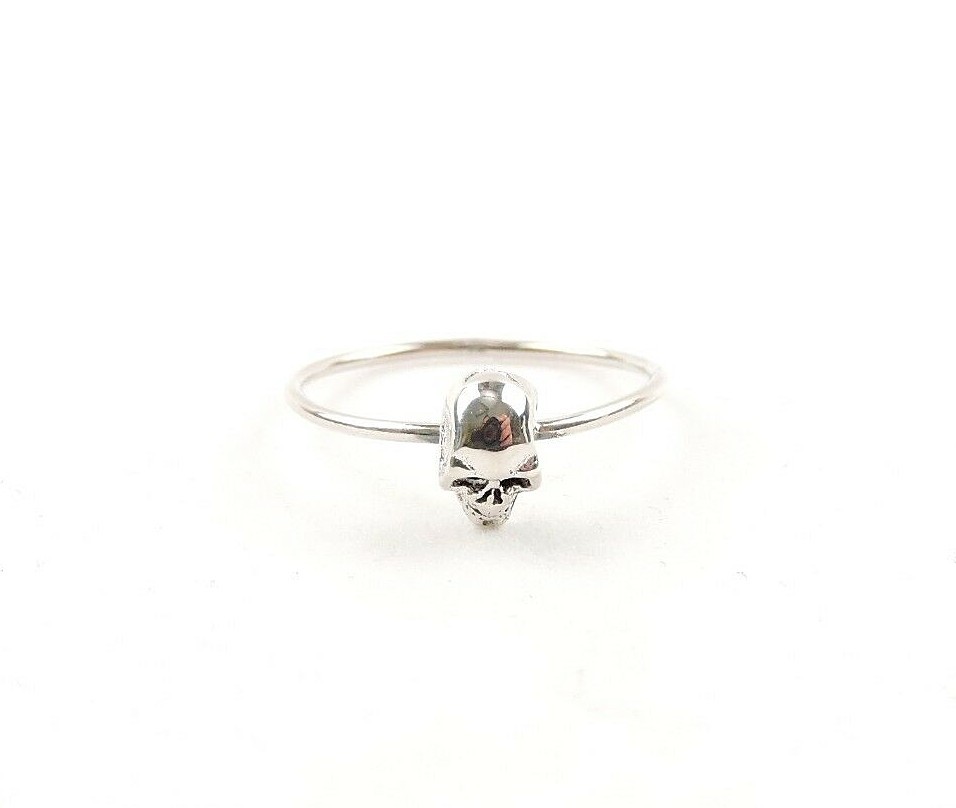 Sterling Silver Mini Skull Ring – Free Gift Packaging