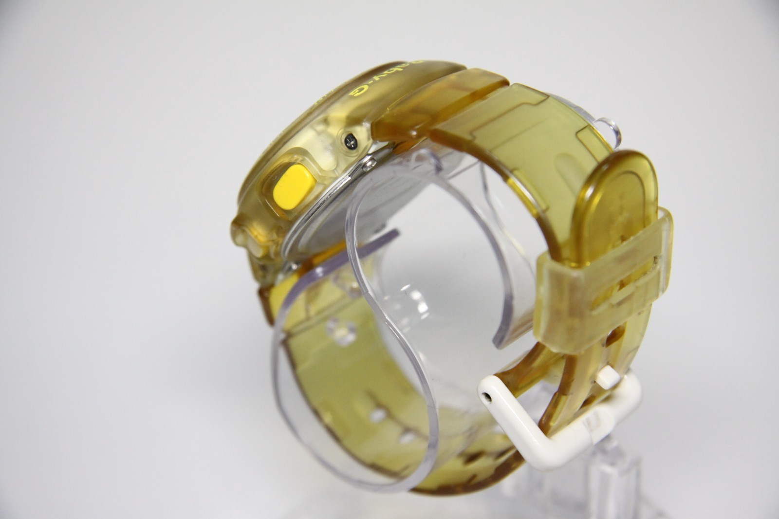 Casio Baby-G BG-350 Digital Watch Clear Yellow Orange Skeleton Japan Working