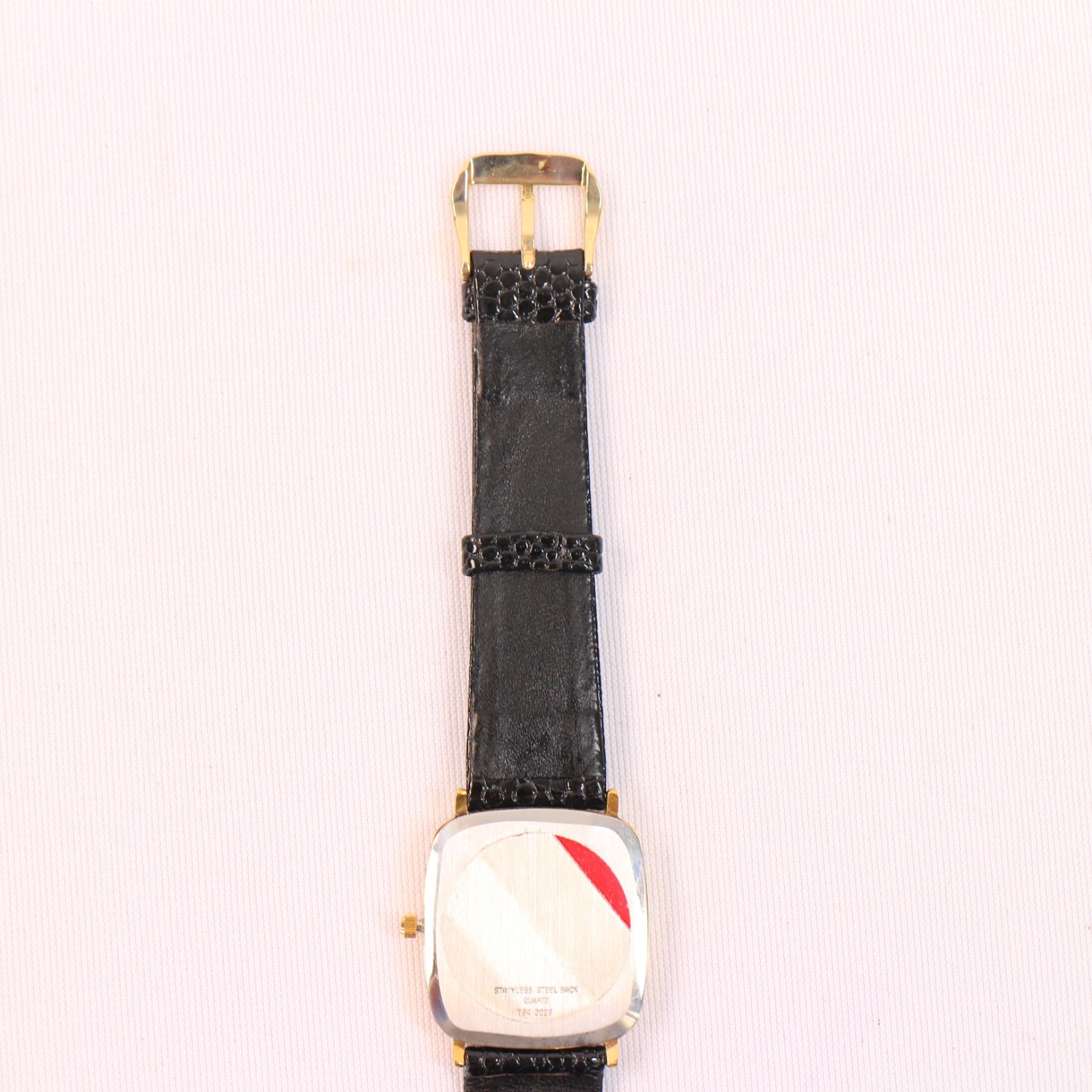 Vintage 1980s VALENTINO Roberto New Old Stock Tank Gold Plated Quartz 25mm Watch