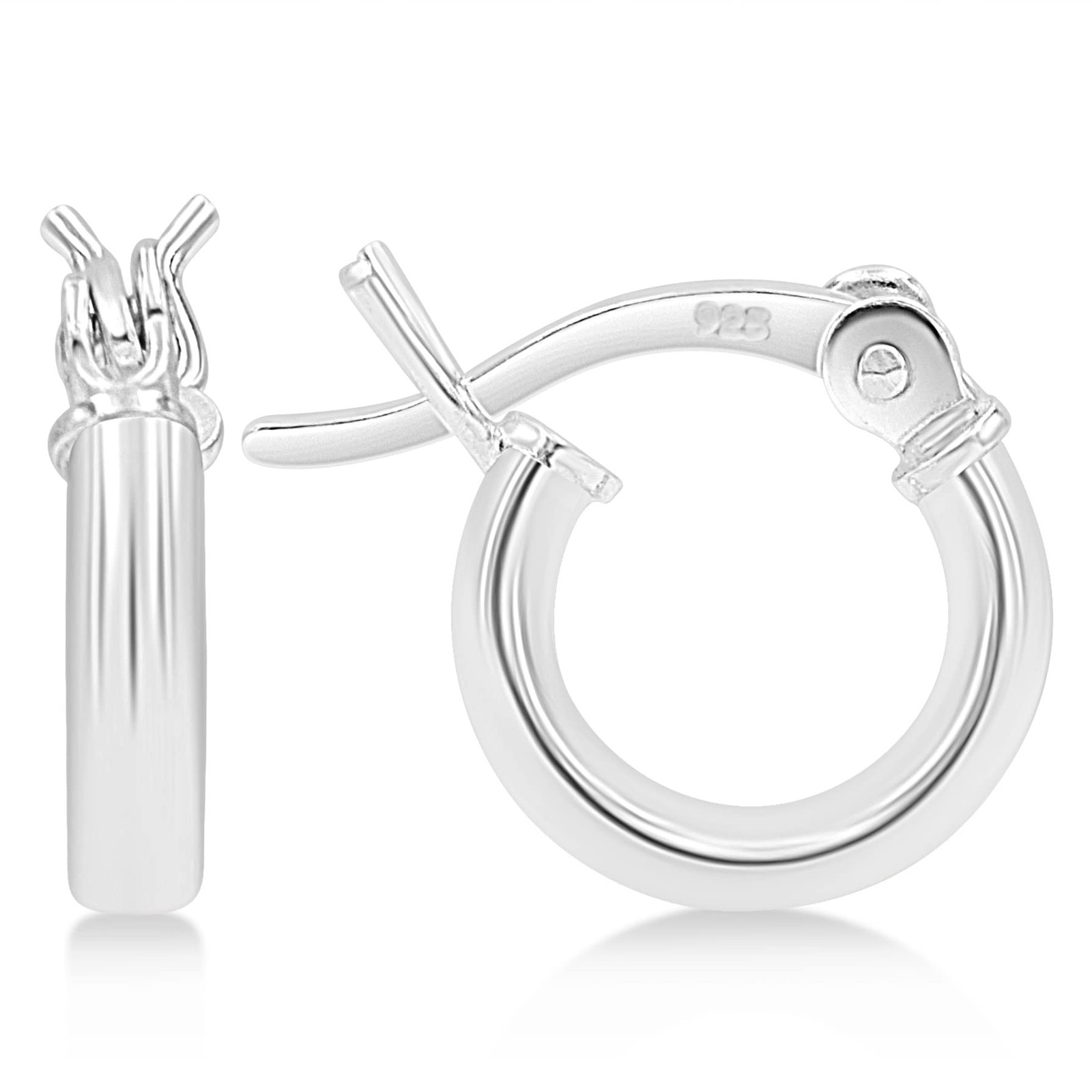 Kezef 2mm 925 Sterling Silver Hoop Earrings for Women| Hypoallergenic Lightwe…