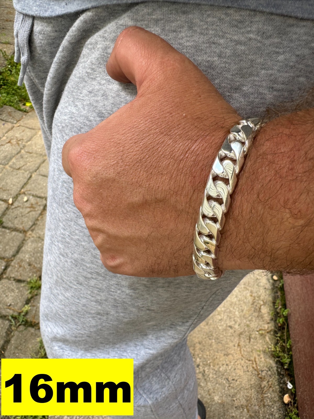 Handmade Miami Cuban Link Chain Necklace / Bracelet Real Solid 925 Silver 6-20mm