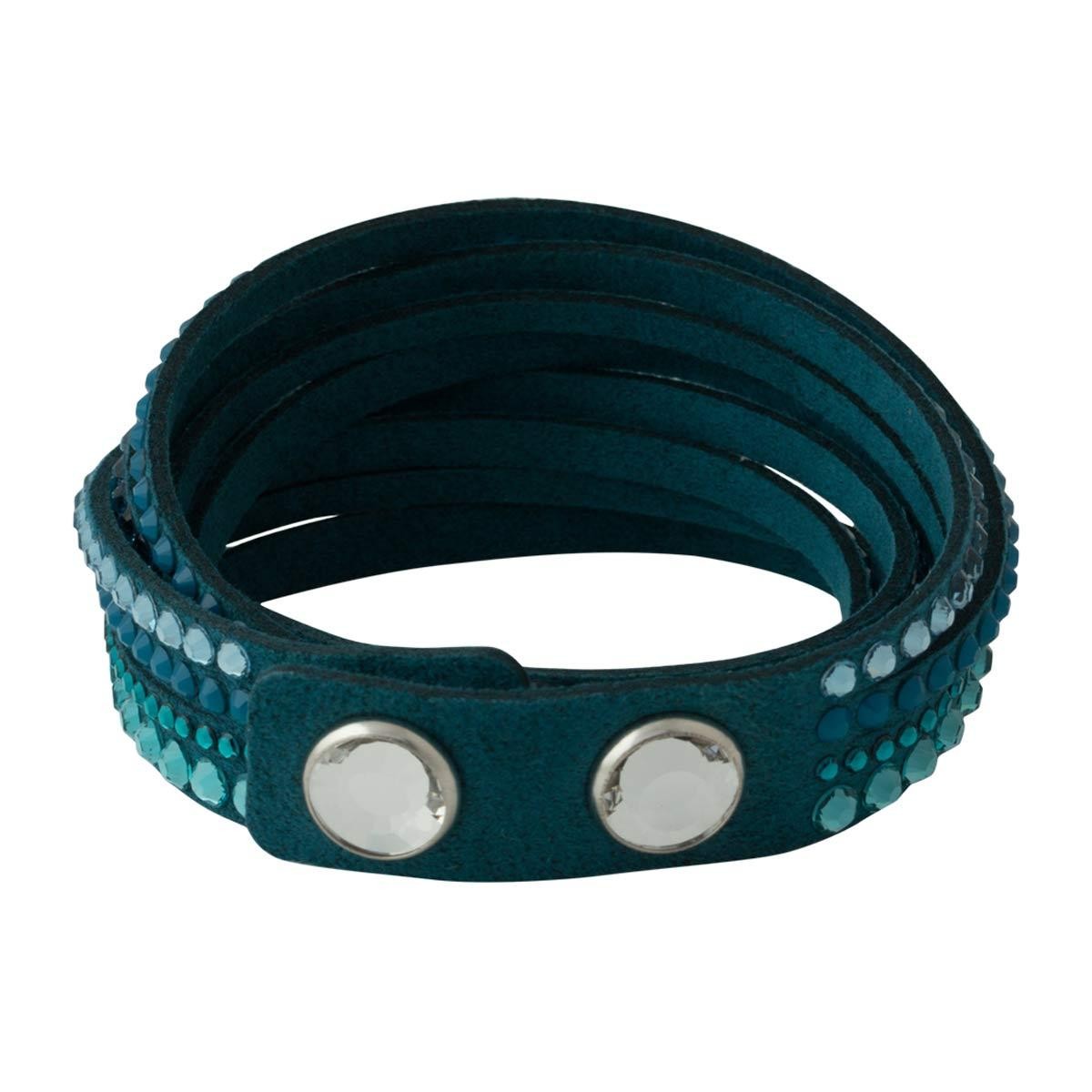 Swarovski 5043496 Women’s Slake Deluxe Crystal Fabric Bracelet