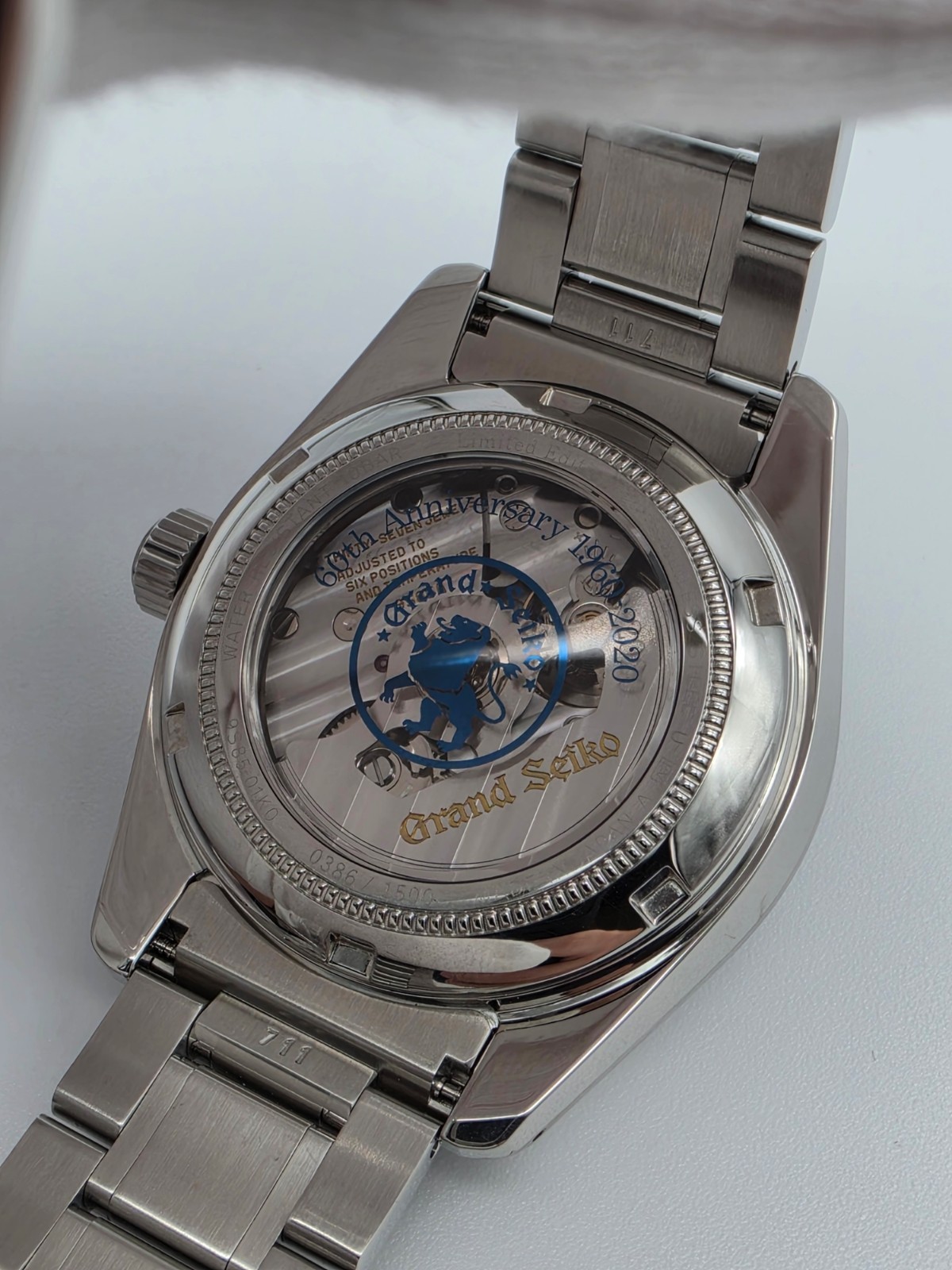 Grand Seiko SBGH281 Hi-Beat 36000 Blue Dial 60th Anniversary Limited Box
