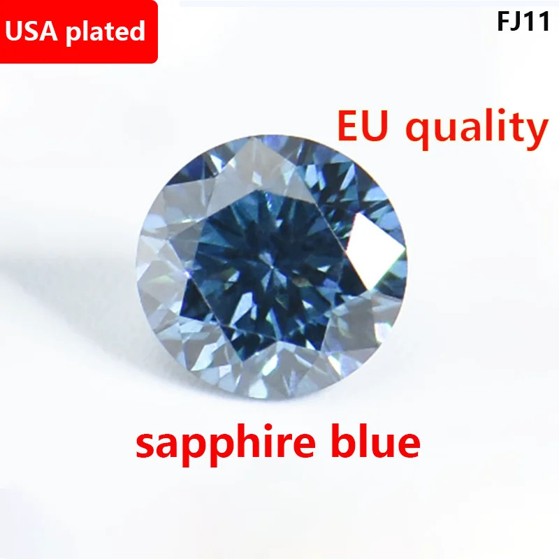 Colorful 0.1ct-5ct Full Size Loose Moissanite Stone VVS1 Gemstones GRA Wholesale