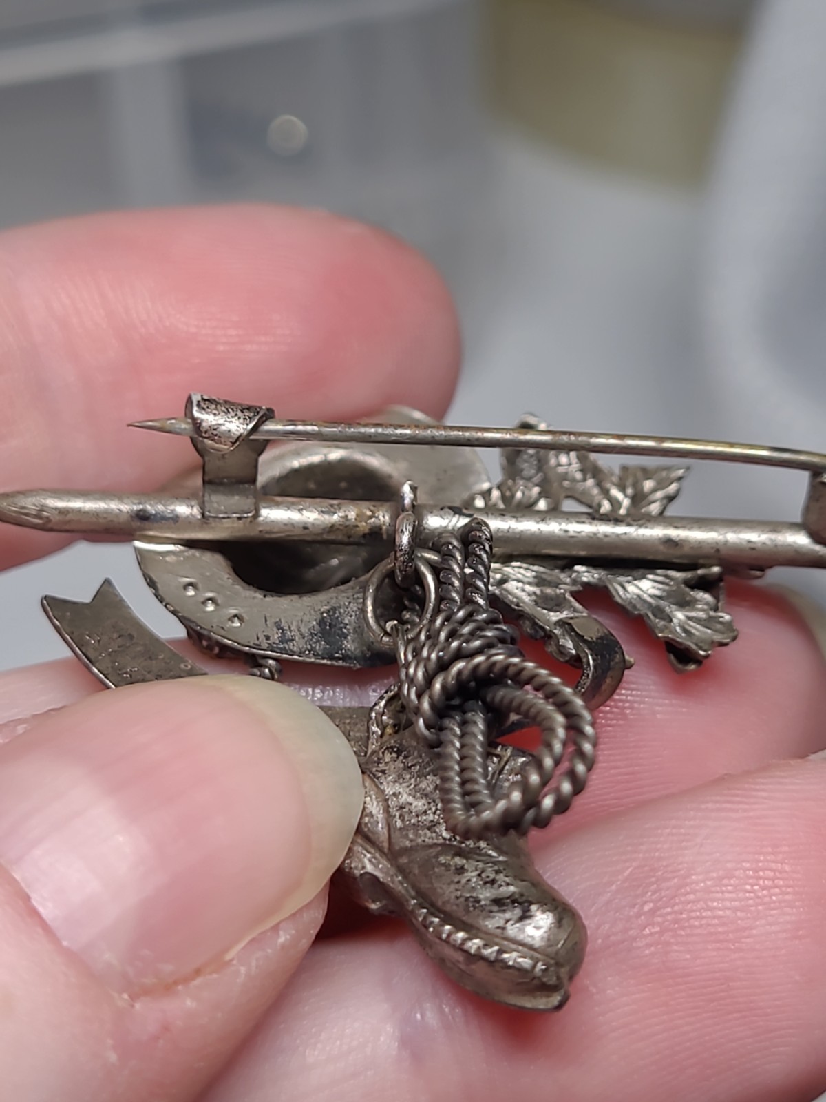 This is a vintage Interlaken, Switzerland souvenir brooch from the 1960s.