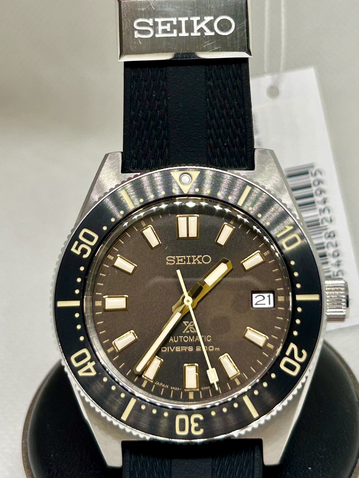 Seiko Prospex 1965 Diver Watch SPB147J1 Brown Dial Black Rubber Strap Box/Papers