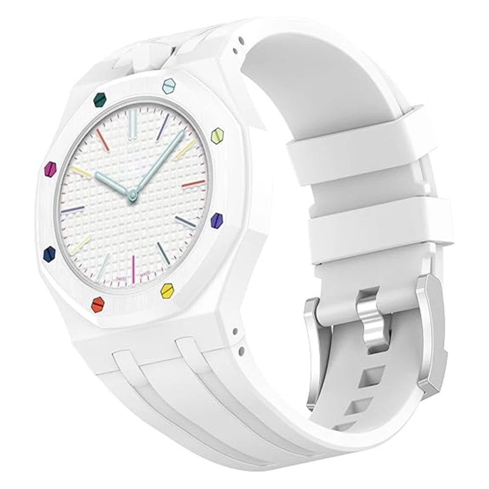 Strap For Swatch x AP Royal POP Silicone Watch Case, Changer To Wristwatch