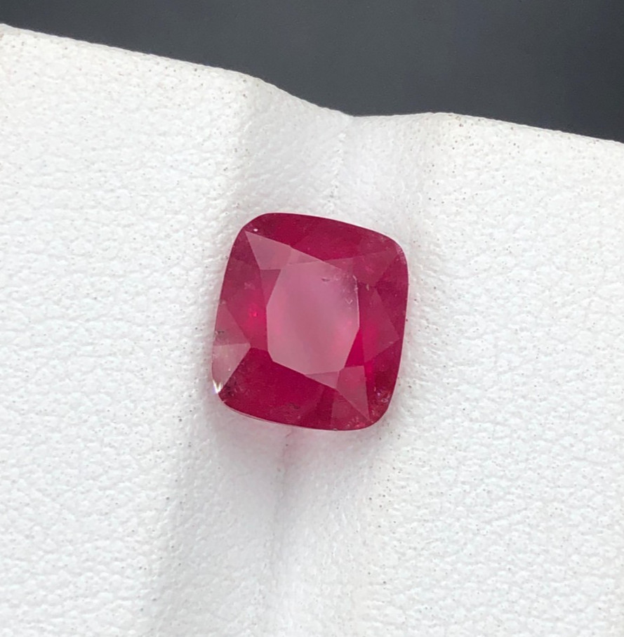 3.83ct Afghanistan Natural Red Loose Rubellite Gemstone For Jewelry Designers.