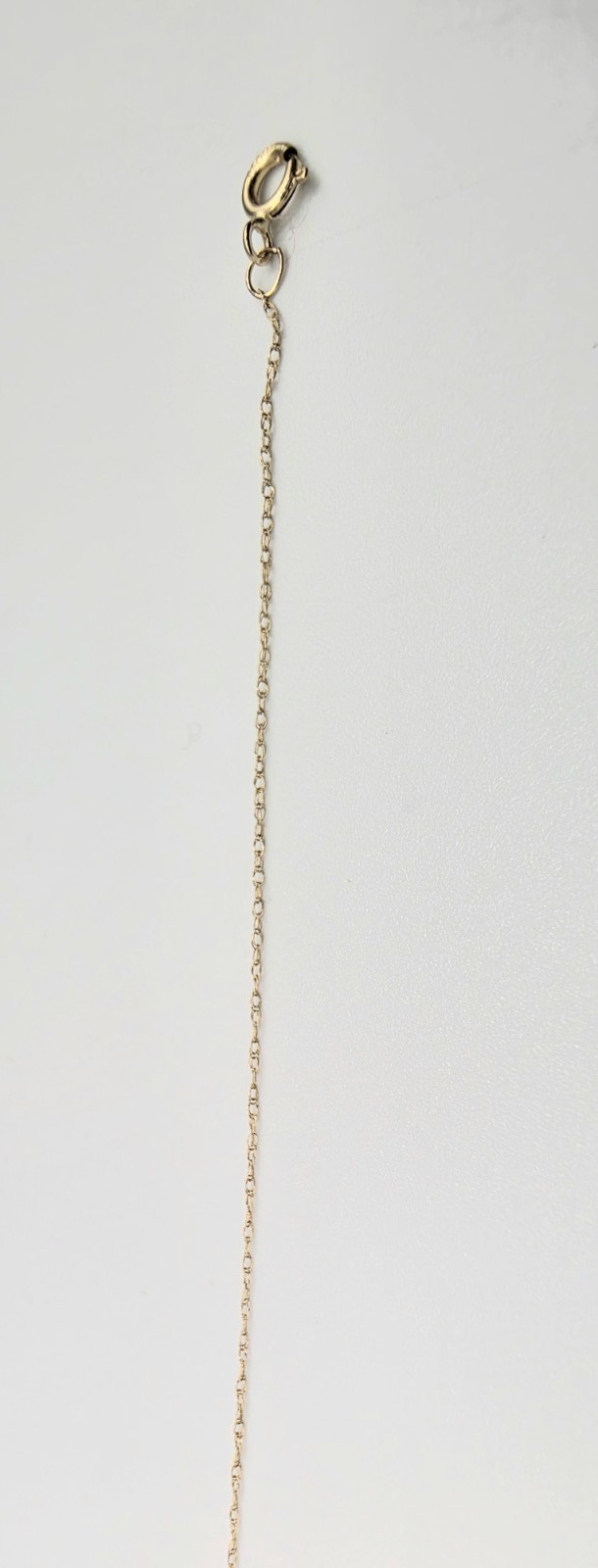 10K Yellow Gold 18″ Fine Cable Chain Necklace 0.6mm Spring Ring Clasp