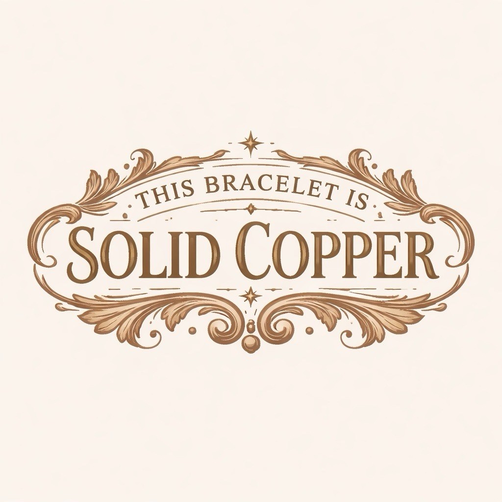 Solid copper bracelet CB779G – 5/16″ wide. Available in 8 to 11 inch lengths.