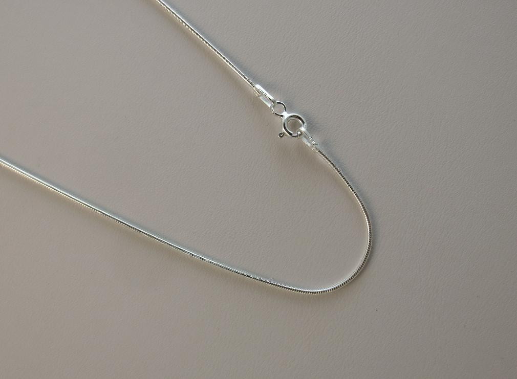 1mm Sterling Silver Snake Chain. Pure .925 Italian 14,16,18,20,22,24,30 inch