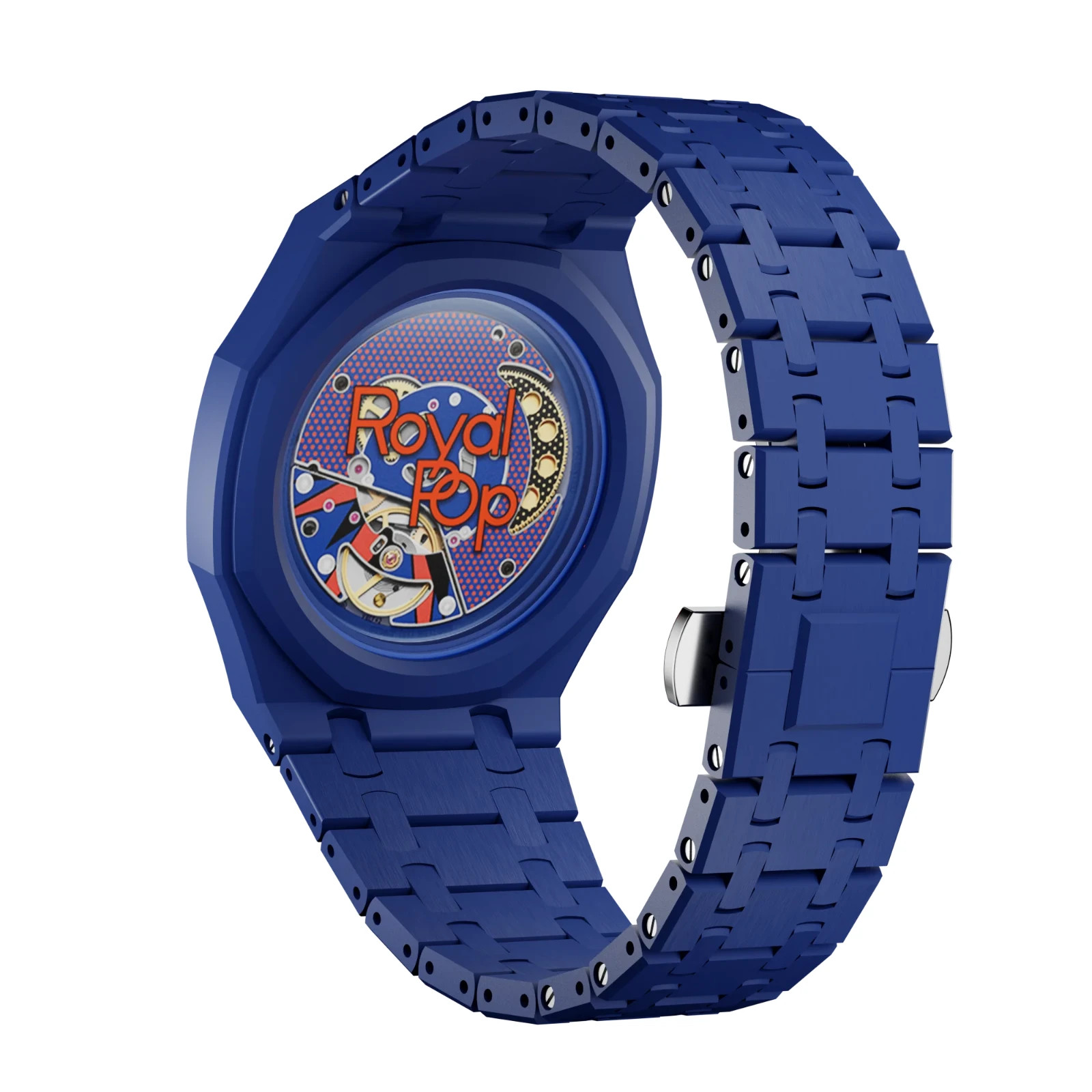 Luxury Mod Kit For AP x Swatch Royal Pop Bioceramic Rubber Strap Case