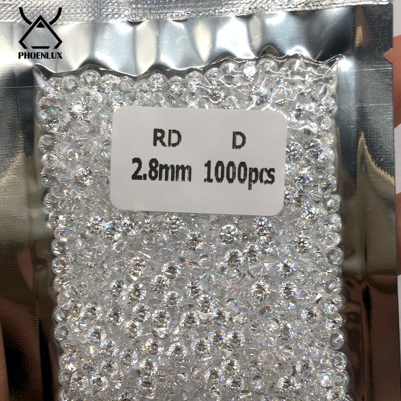 Wholesale Loose Round CZ Stone White Cubic Zirconia Gemstone DIY Jewelry AAAAA