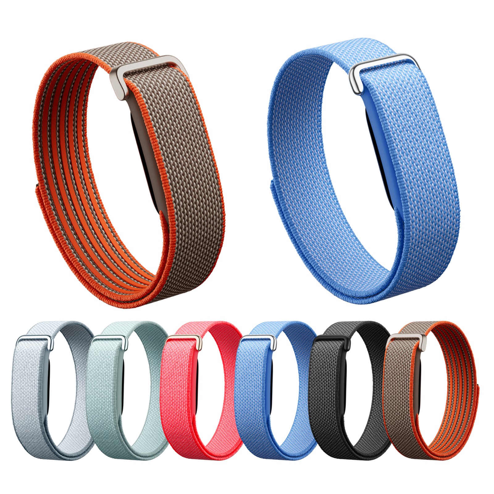 For Google Fitbit Air 2026 Nylon Loop Band Adjustable Sports Strap Wristband