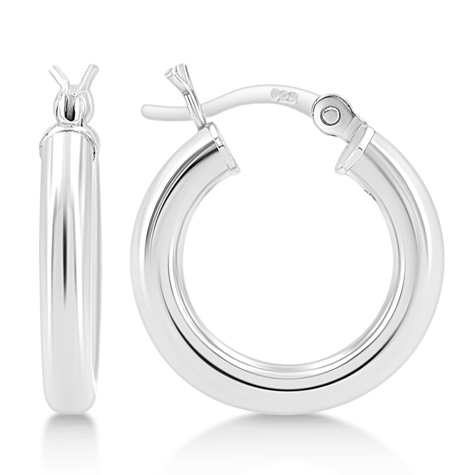Kezef 3mm 925 Sterling Silver Hoop Earrings for Women| Hypoallergenic Lightwe…