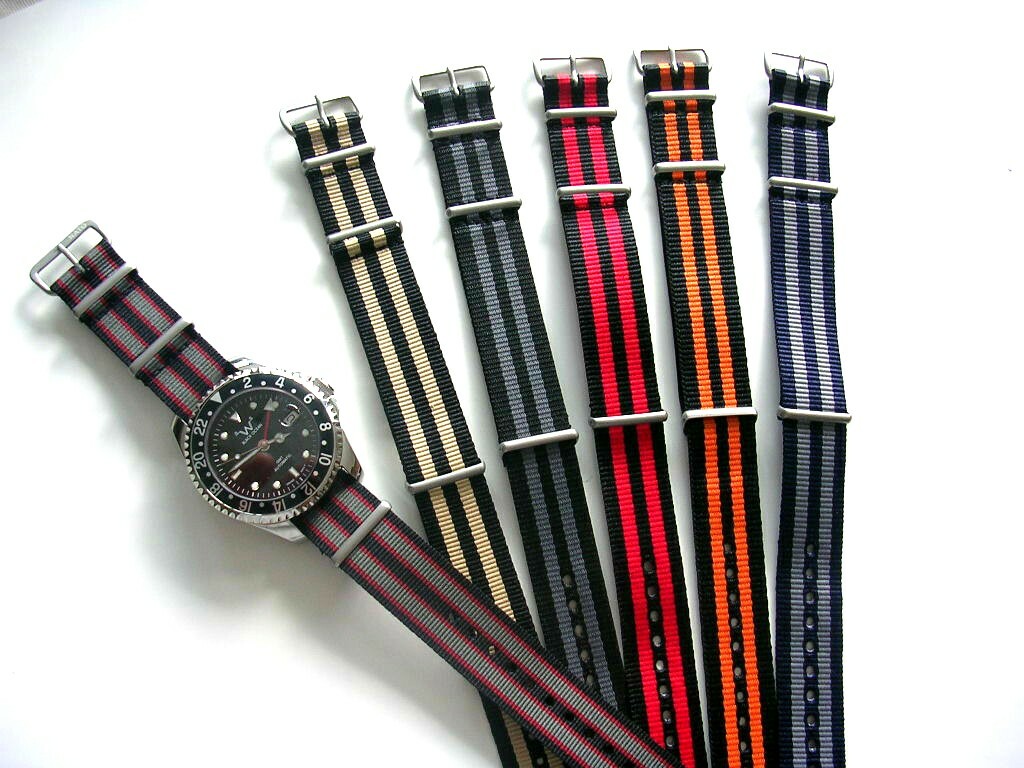 16mm NATO G10 ballistic Nylon watchband strap Bond RAF IW SUISSE 18 20 22 24 USA