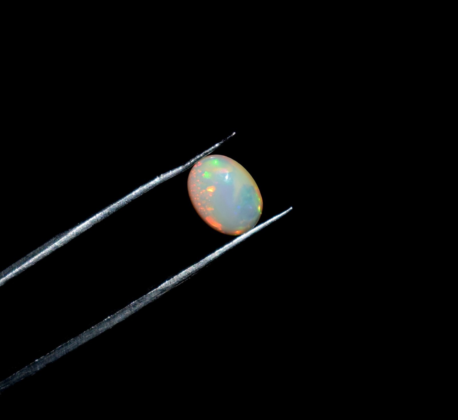 Natural Ethiopian Wello Fire Opal Cabochon Gemstone 7X9mm Loose AAA A22
