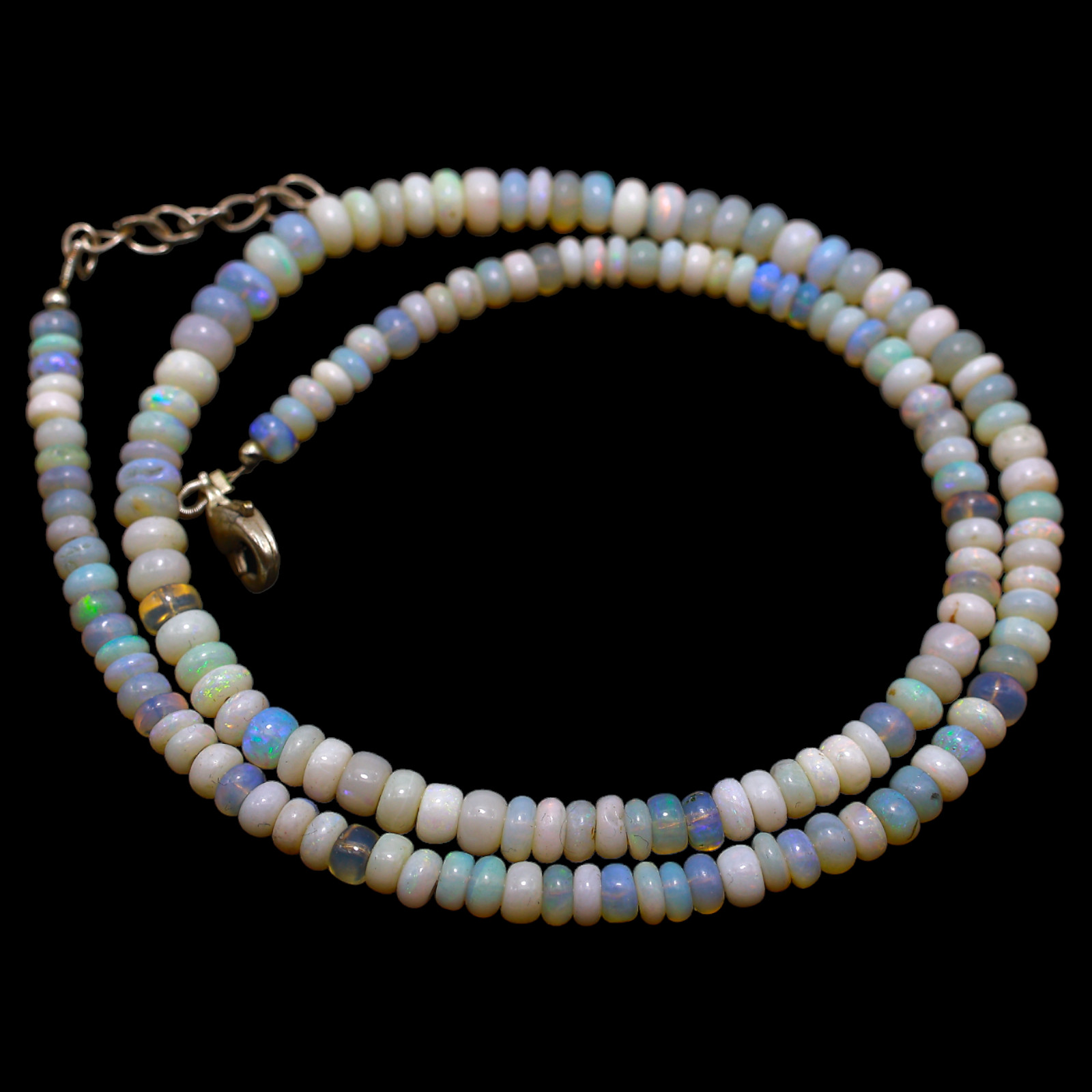 Rondelle Smooth 4X5 MM Fire Opal Beaded Not Applicable Unique Necklace Jewelry