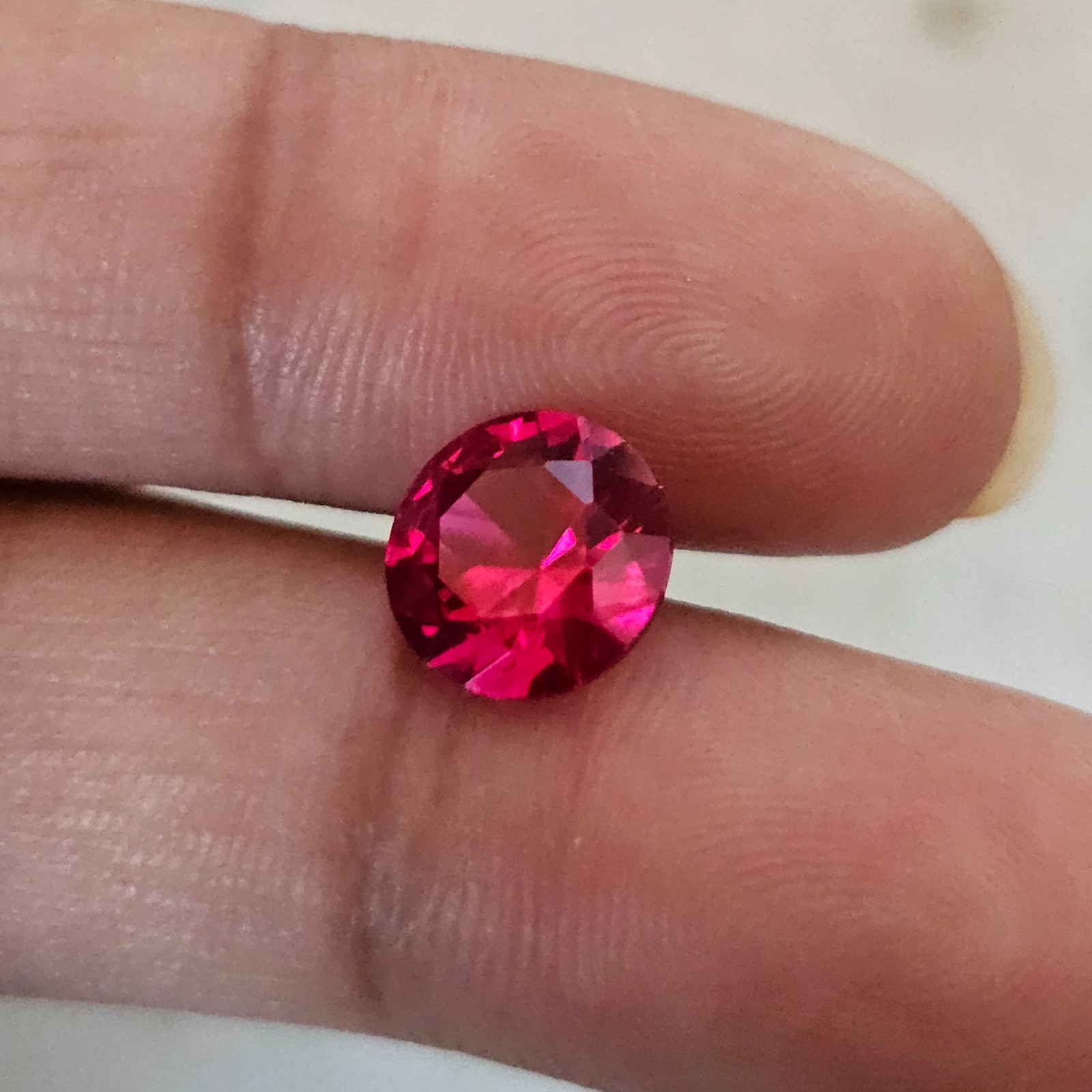 2 pcs 2.95 Ct each Ruby Round Cut Loose Gemstone Red July Birthstone