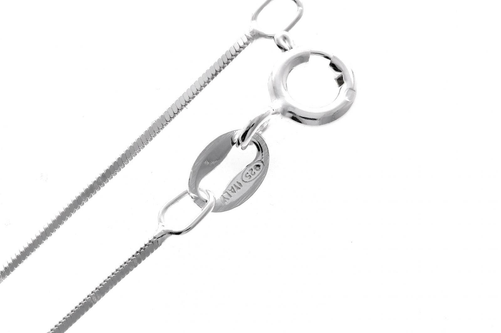 REAL ITALIAN 925 Sterling Silver Snake Chain 14″ 16″ 18″ 20″ 22″ 24″ GCH004 UK