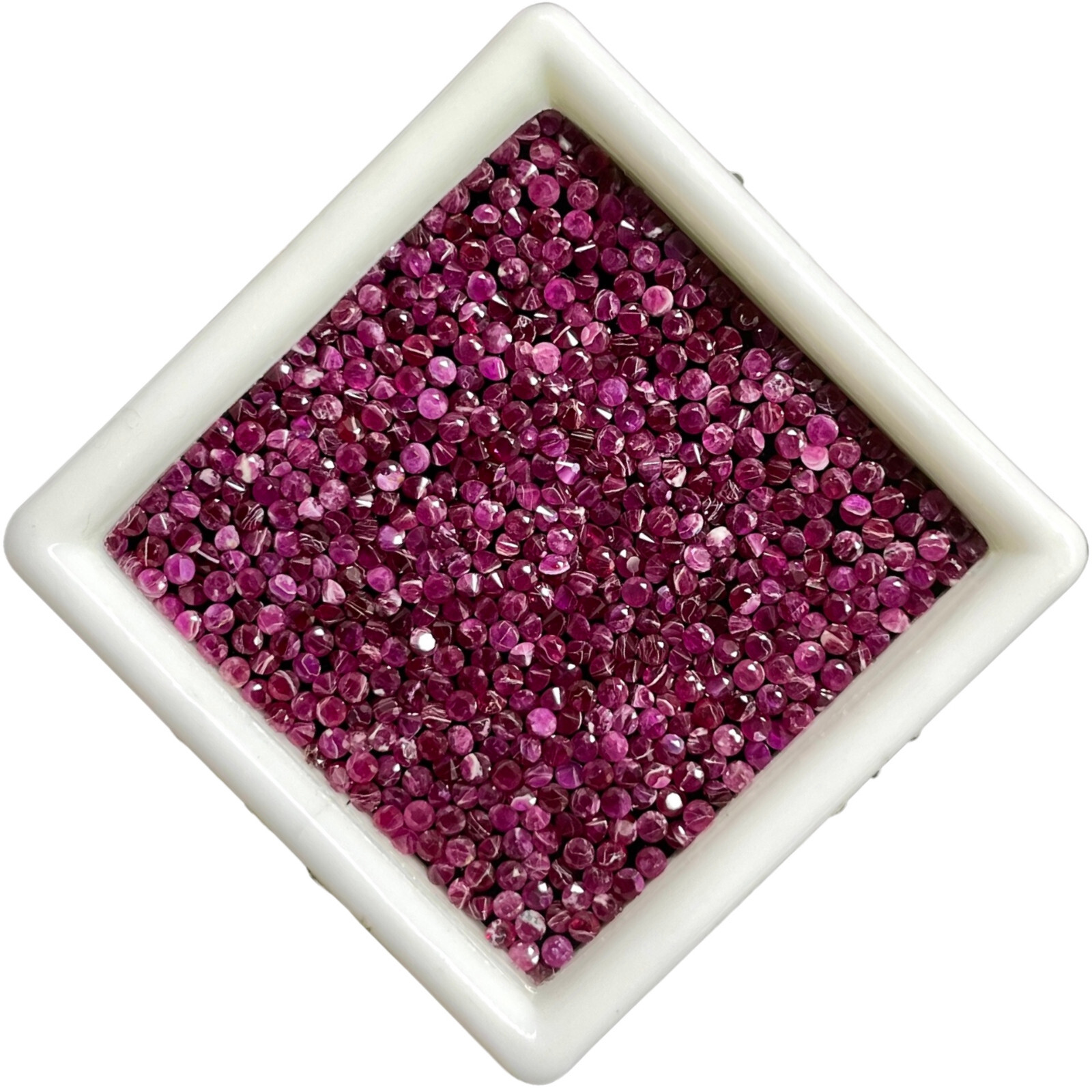 100 Pcs Natural Ruby 1.4mm Round Cut Rich Red Loose Gemstones Wholesale Lot