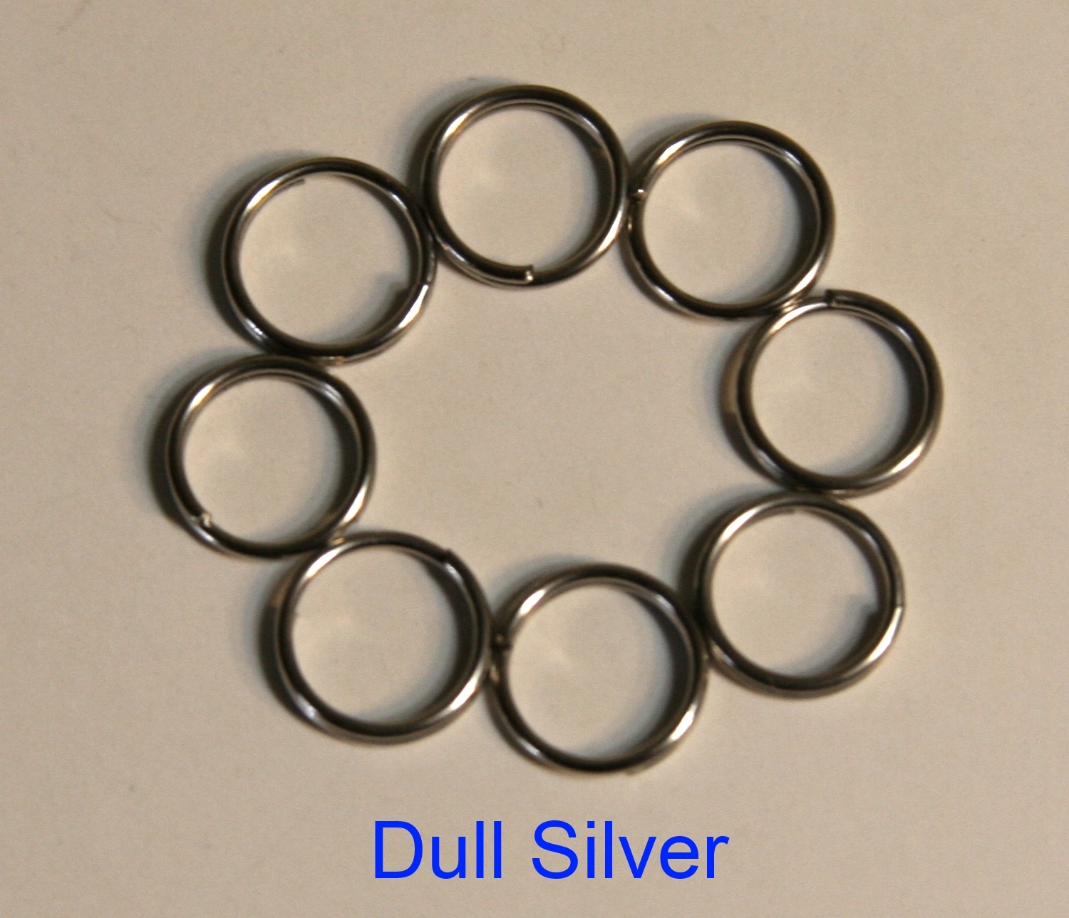 5mm,6mm,7mm,8mm Split Ring DOUBLE connector 6 Colors