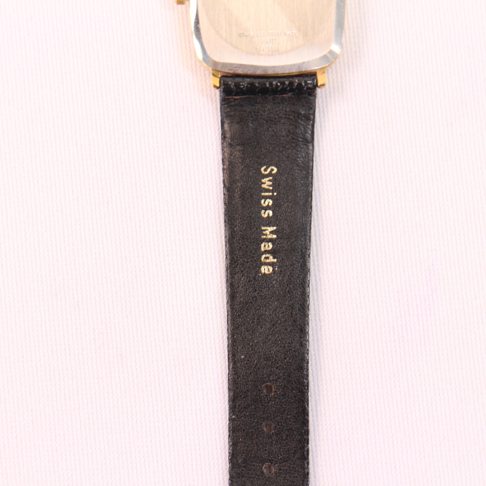 Vintage 1980s VALENTINO Roberto New Old Stock Tank Gold Plated Quartz 25mm Watch