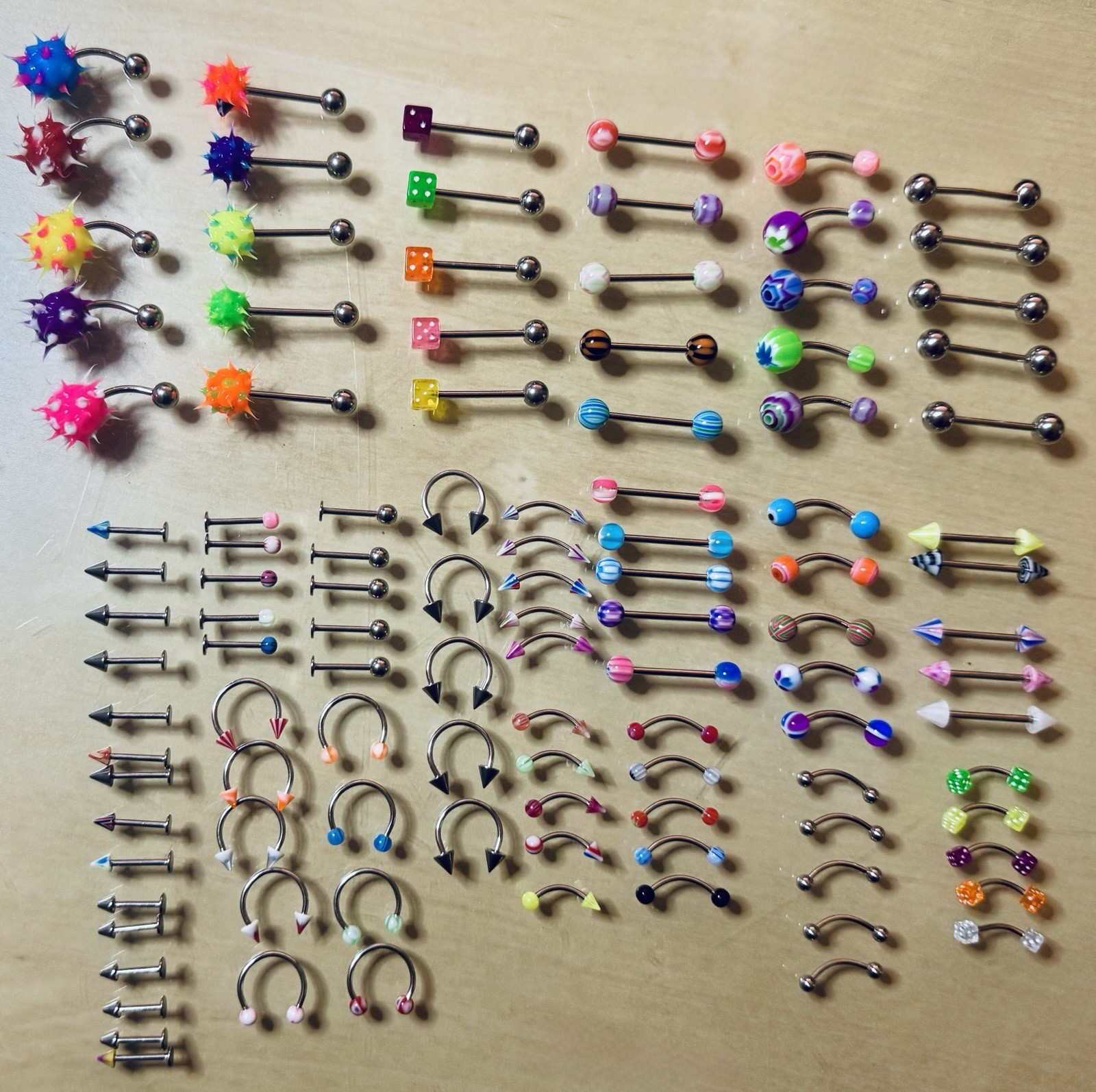 100+ Pieces of Body Piercing Jewelry – Belly/Tongue/Eyebrow/Tragus & Others!