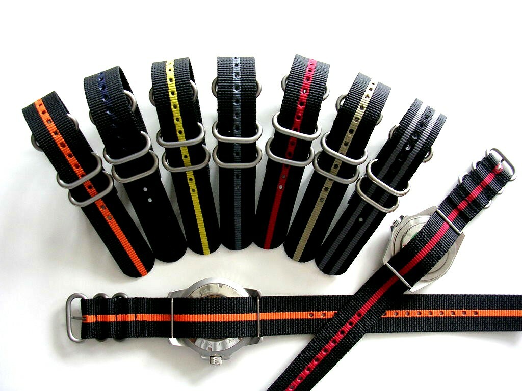 1pc UTC NATO strap SS Nylon Military RAF g10 watchband stitch Bond IW SUISSE usa