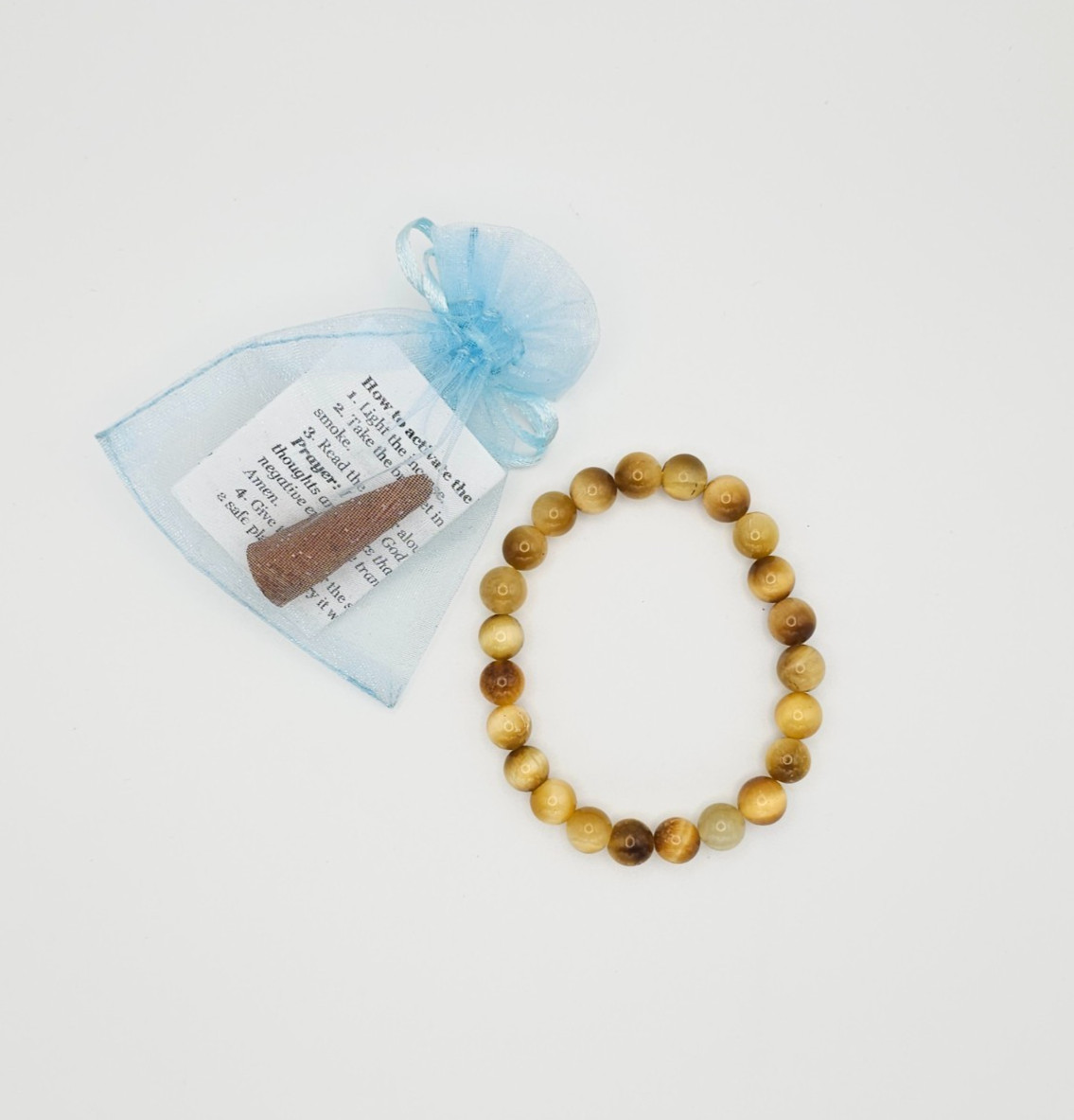 Pulsera Cuarzo Citrino – Citrine Quartz Bracelet Proteccion contra mal de ojo