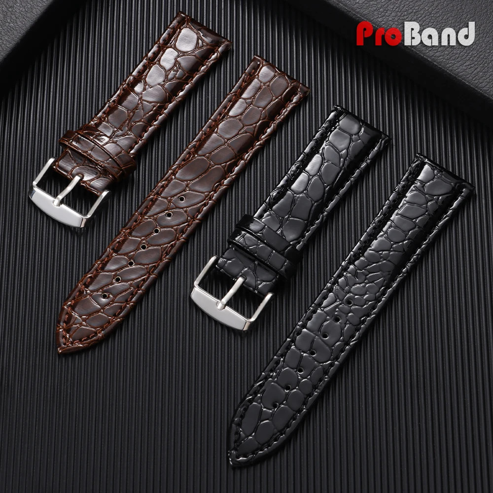12mm 14mm 16mm 18mm 19mm 20mm 22mm Leather Watch Band Soft Strap Bracelets