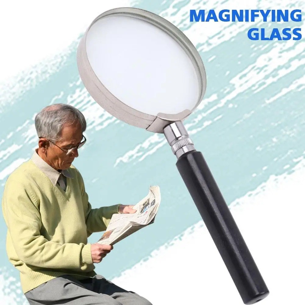 10X Magnifying Glass 10X Handheld Reading Magnifier – 50MM Large Magnifying