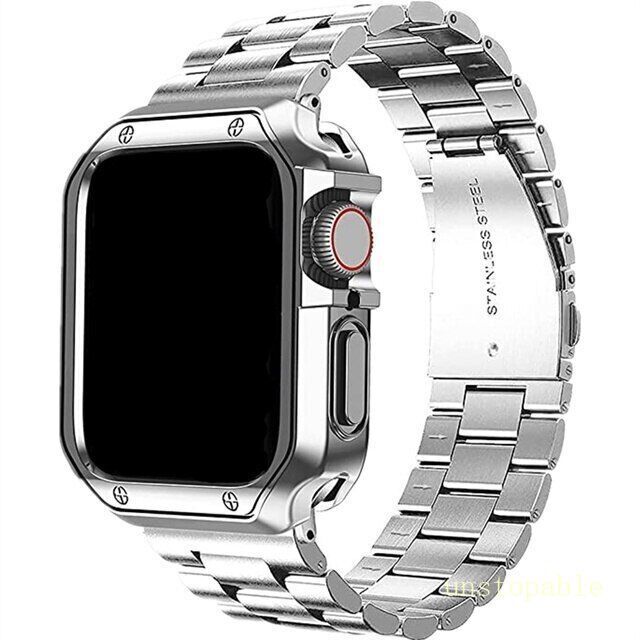 Case+Stainless Steel Metal Strap for Apple Watch Series 11 10 9 8 7 6 SE Ultra 3