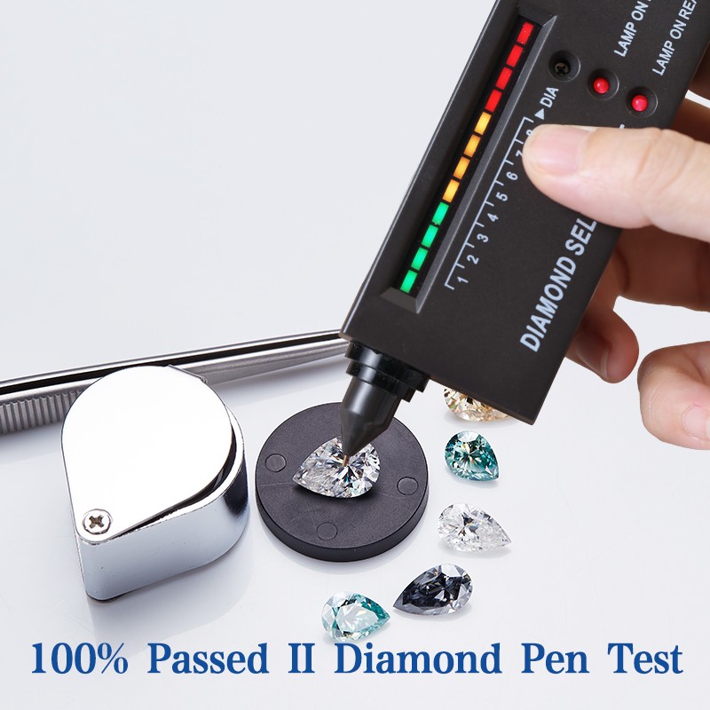 1-5pcs Pear Cut Real Moissanite Loose 0.35-5ct D Color VVS1 GRA Wholesale Price