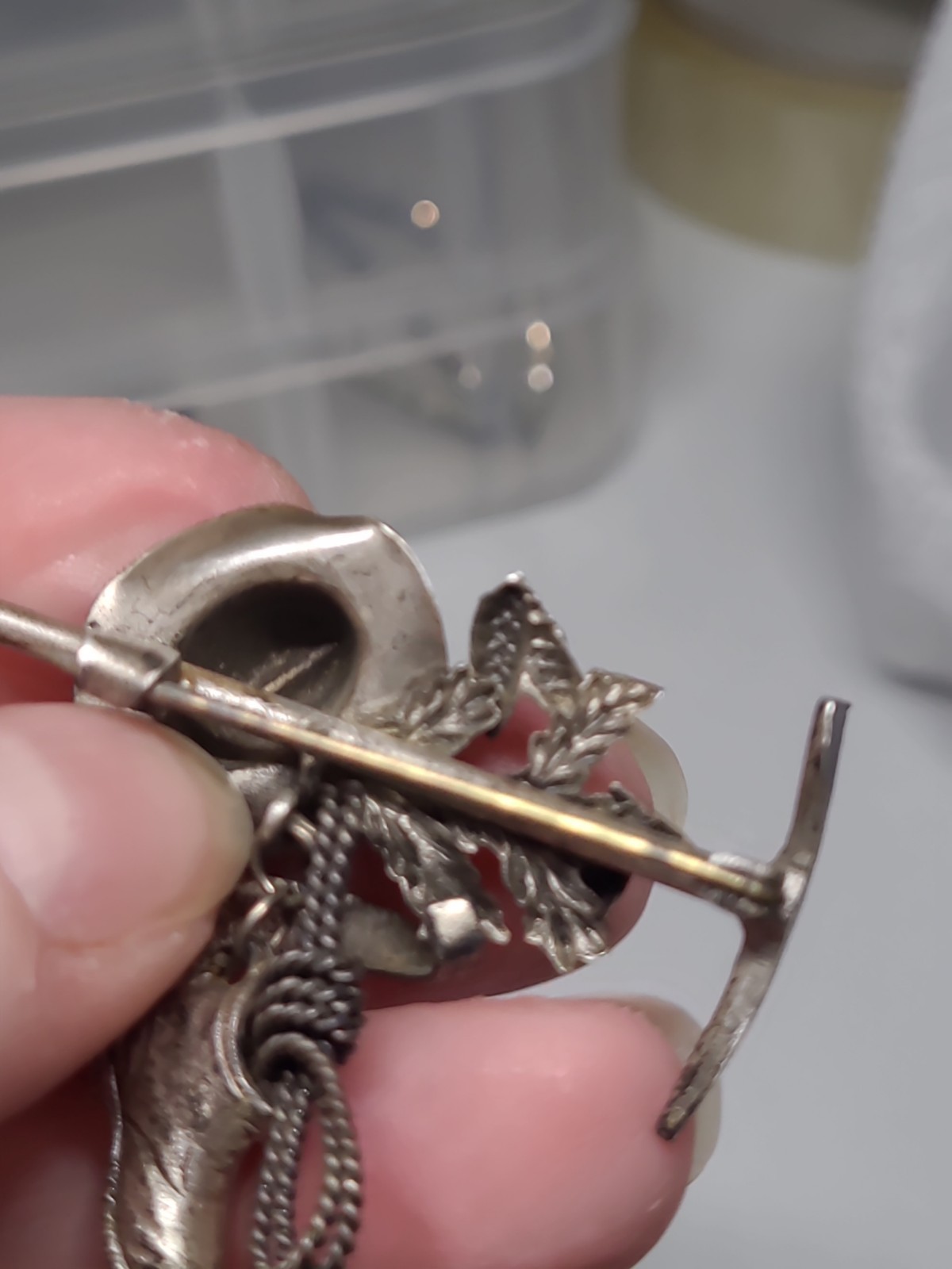 This is a vintage Interlaken, Switzerland souvenir brooch from the 1960s.
