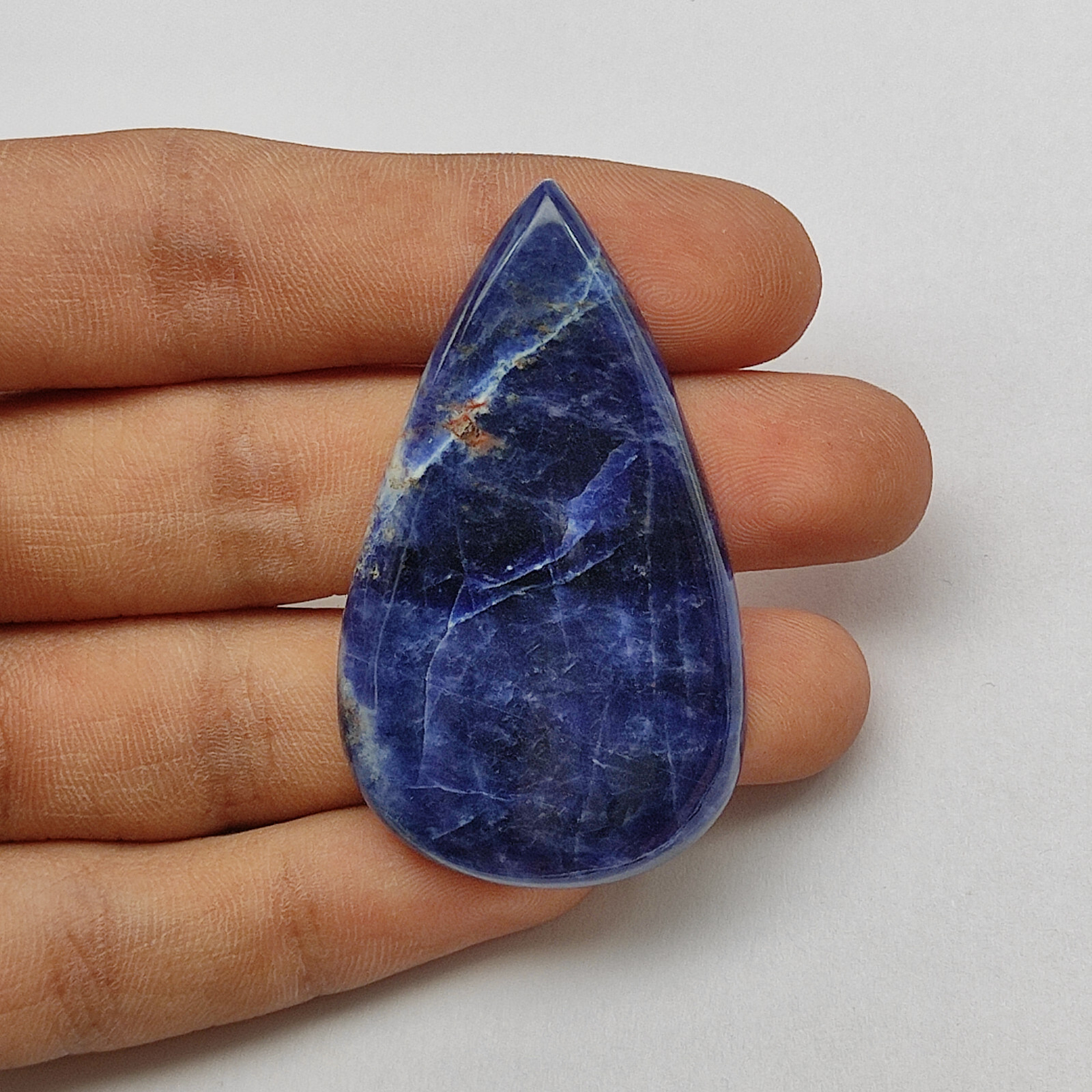 Natural blue sodalite cabochon handmade designer loose gemstone jewelry M7337