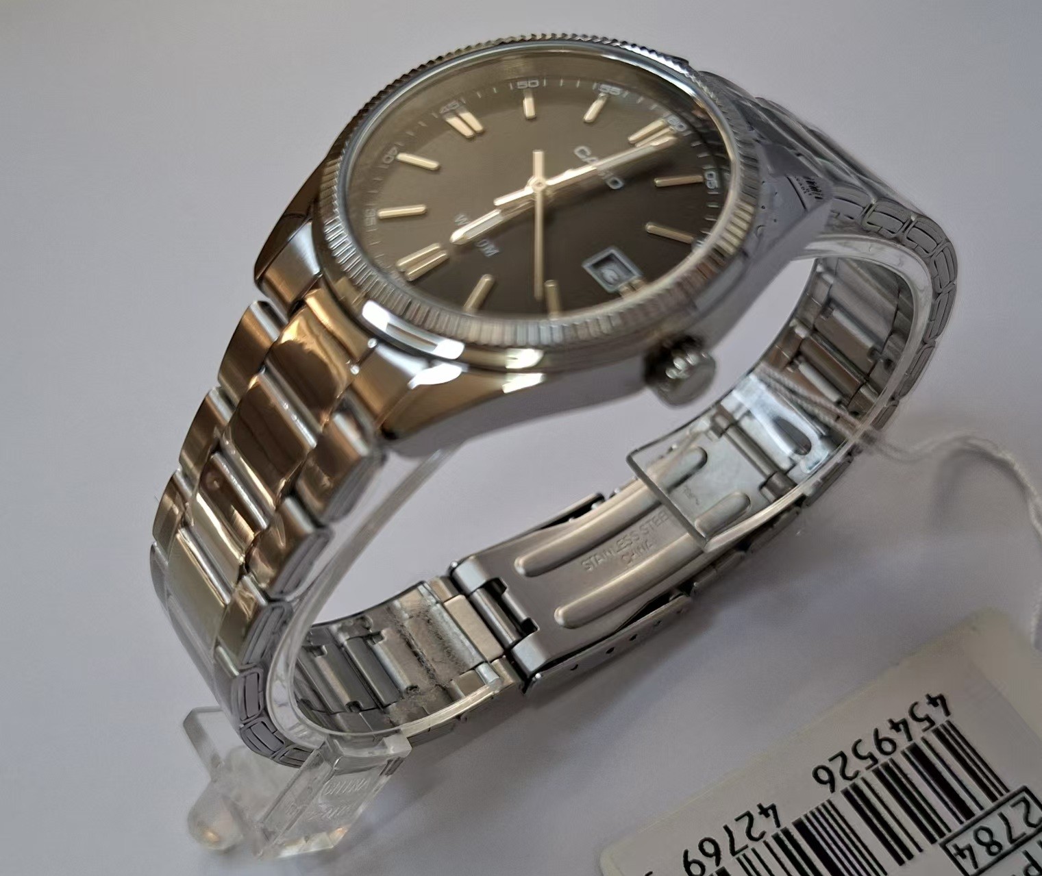 Casio UTP-1302PD-1A Stainless Steel Band 35 mm Dail Black Unisex Adults Watch