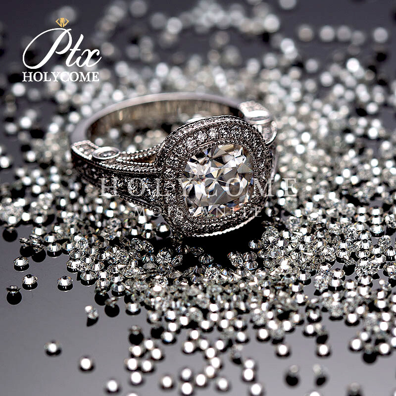 100Pcs White D Color Loose Moissanite Stone Round VVS1 2.5mm For Jewelry Making