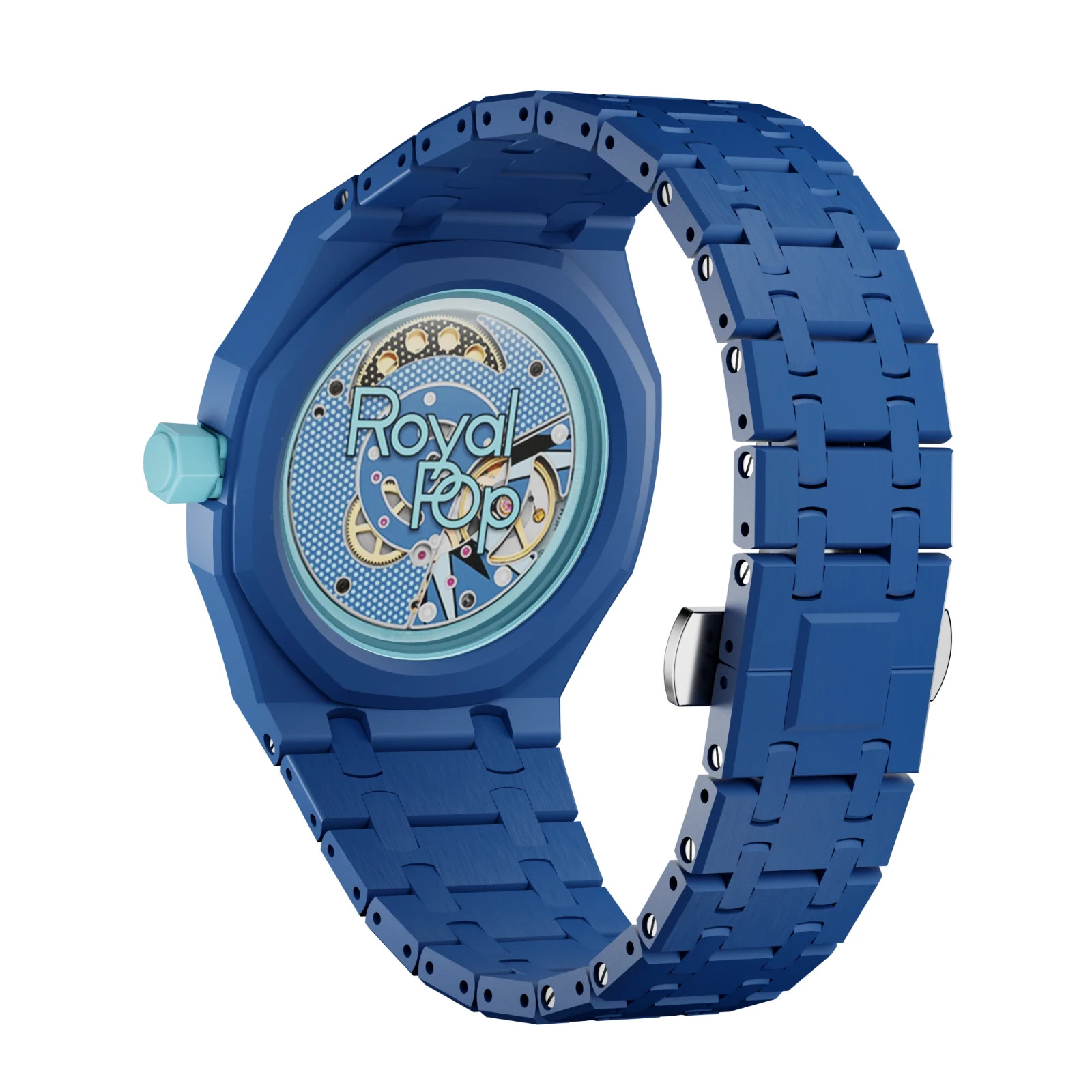Luxury Mod Kit For AP x Swatch Royal Pop Bioceramic Rubber Strap Case