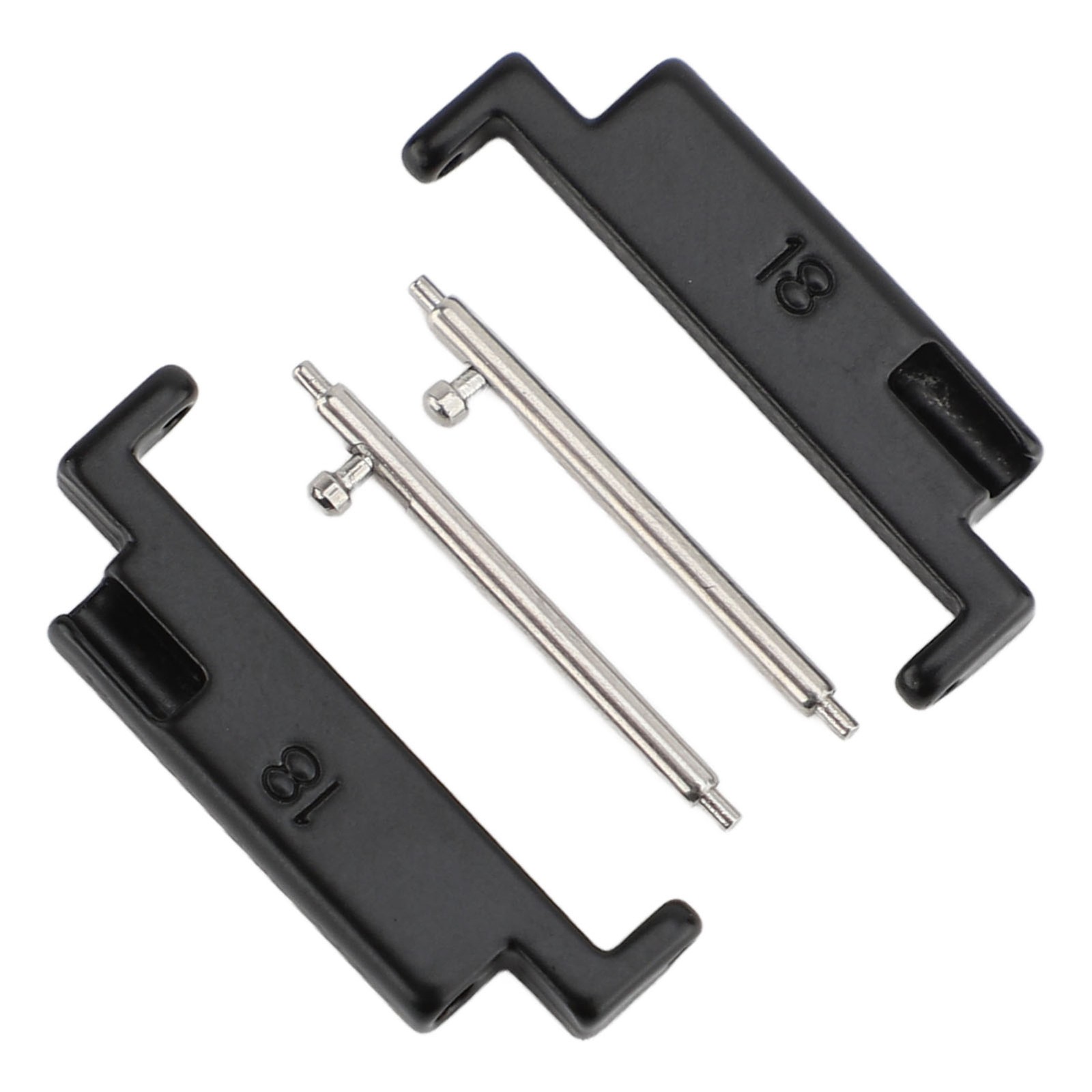 1 Pair Metal Watch Band Adapter Watch Strap Connection Adapter Stainless Steel