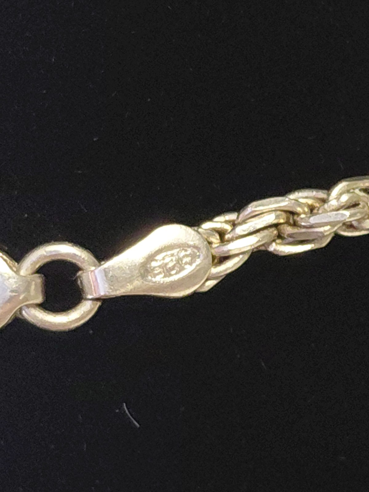 925 italy silver rope necklace chain Sterling 11.9 Grams 17 Inches