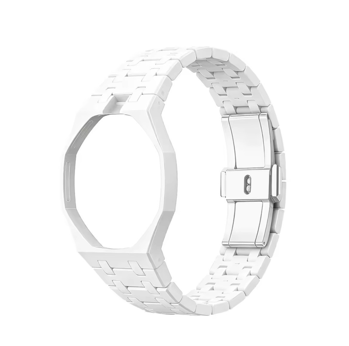 AP x Swatch Royal Pop Integrated Link Ceramic Bracelet Band – White