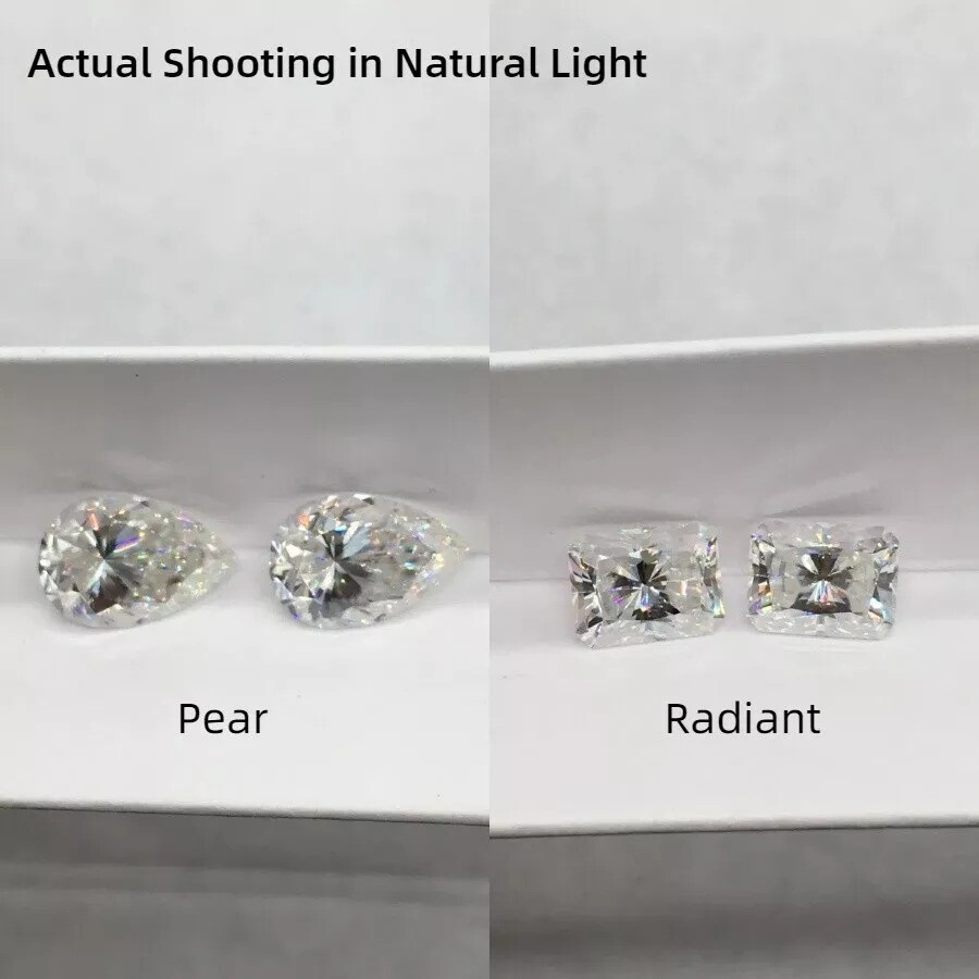 Loose All Shapes Moissanite IF Clarity, D Color Certified 1.00 to 5.00 Carat