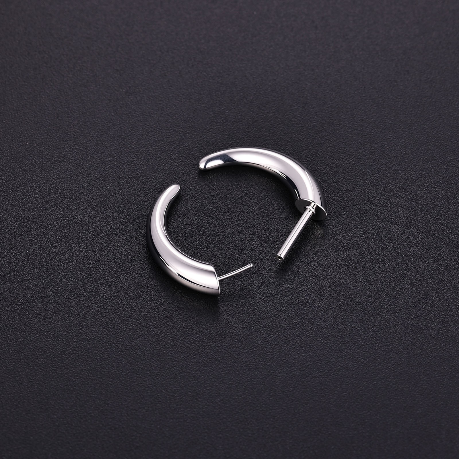 1 Pc 16G Stainless Steel Nose Rings Threadless Push-in Horn Ball Septum Piercing