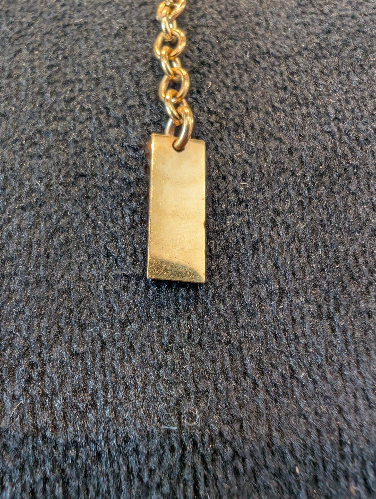 Yves Saint Laurent Cassandra Tassel Pendant Necklace Metal Gold Chain Women’s