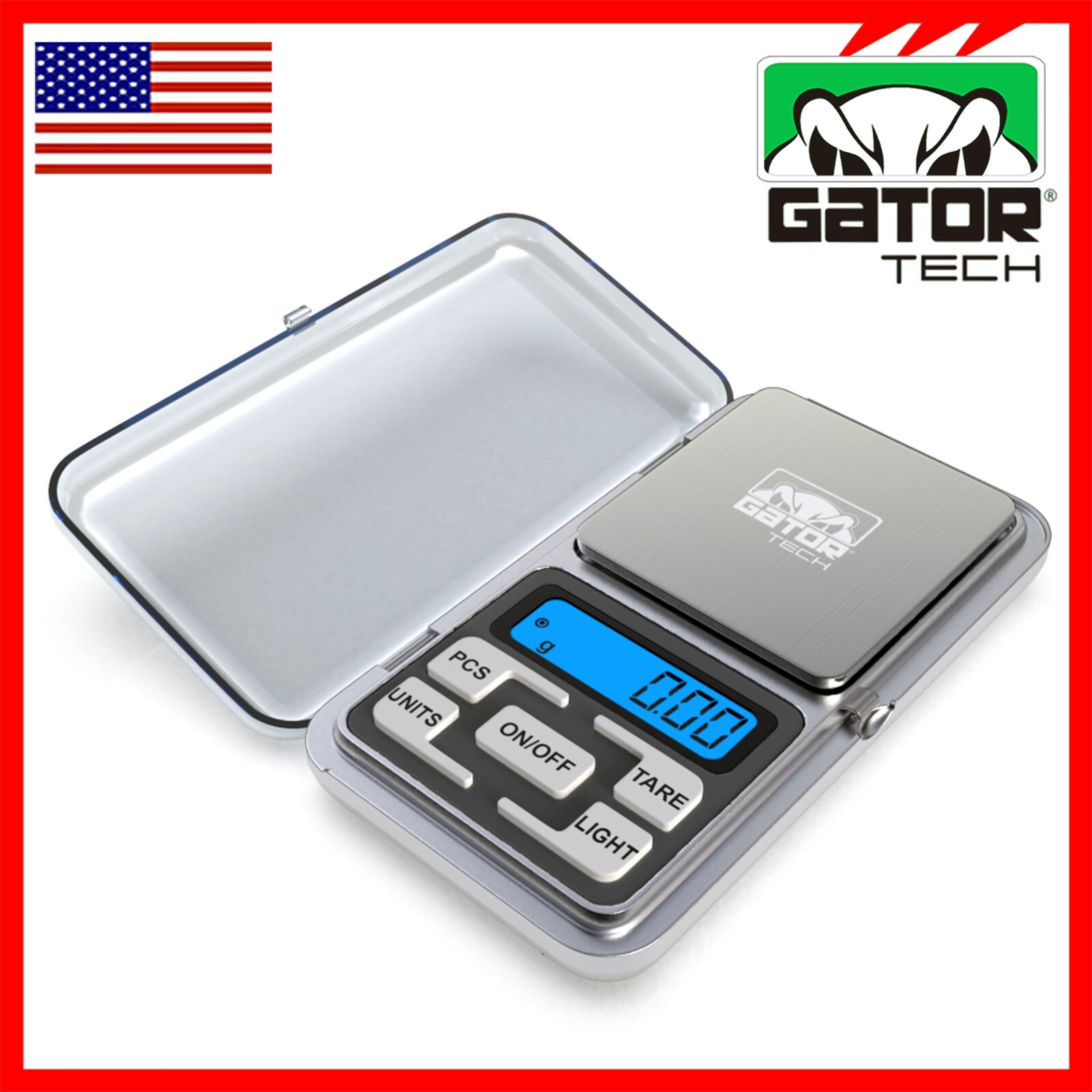 Digital Mini Pocket Scale Portable Jewelry Balance Gram Oz Herb Gold 500g x 0.1g