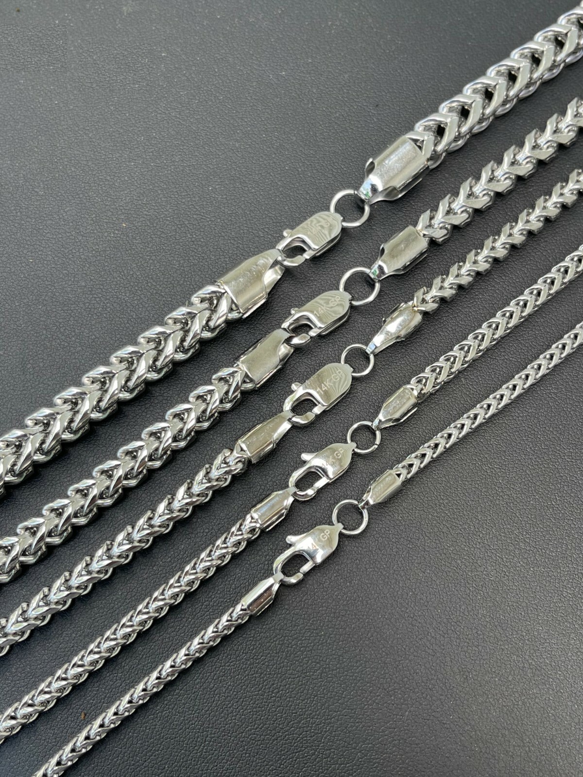 Men’s Franco Chain Stainless Steel Necklace BEST QUALITY! 18-30″ 3-8mm HEAVY!