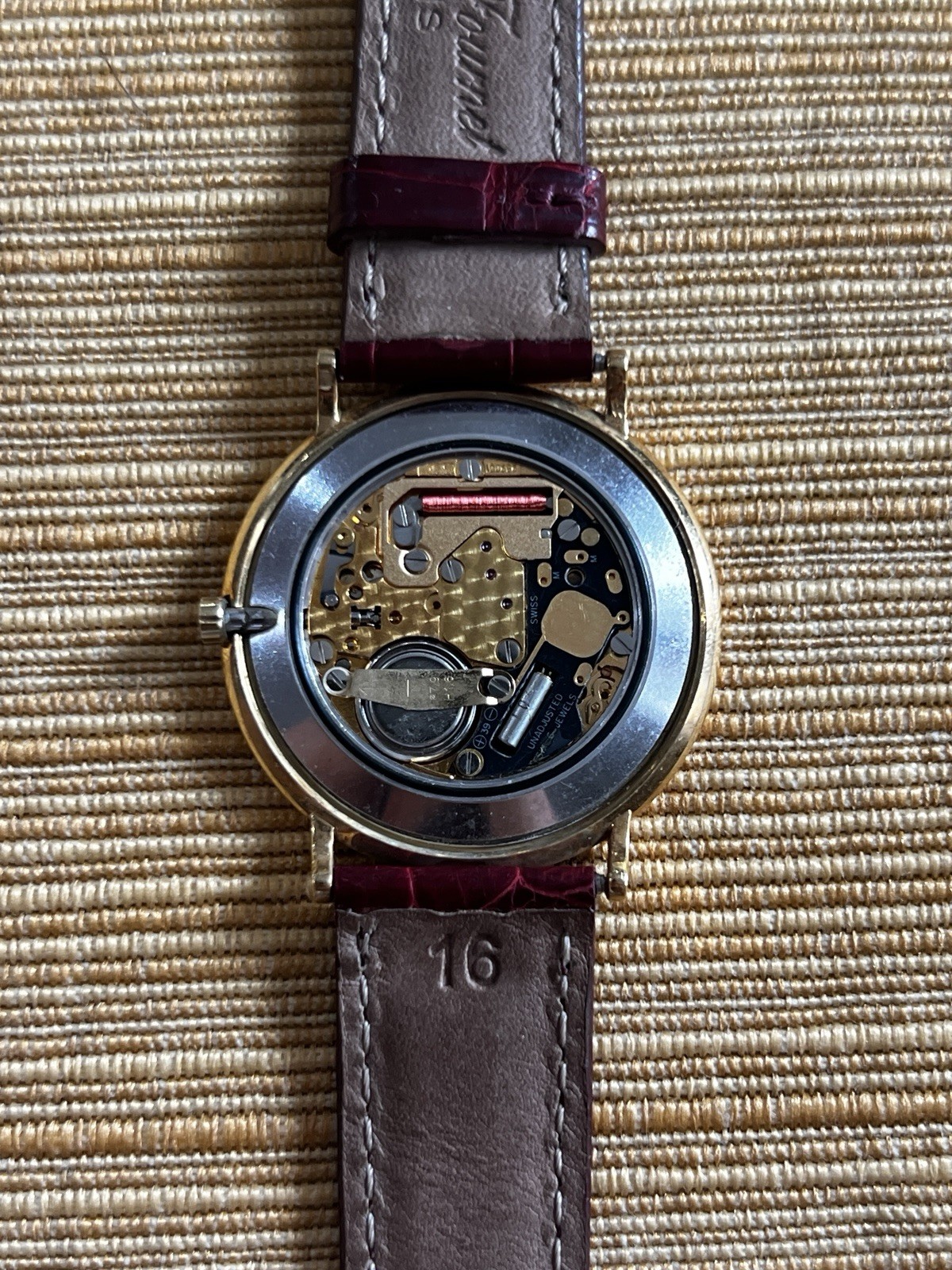 Tiffany and Co. 18K yellow gold wristwatch – Camille Fournet Paris Watch Strap