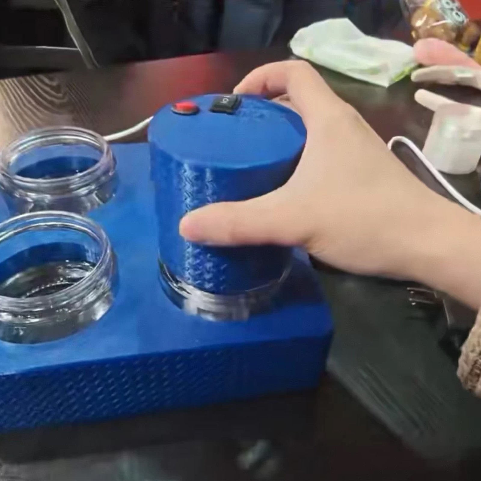 Watch repair tool movement parts cleaning and drying all-in-one machine