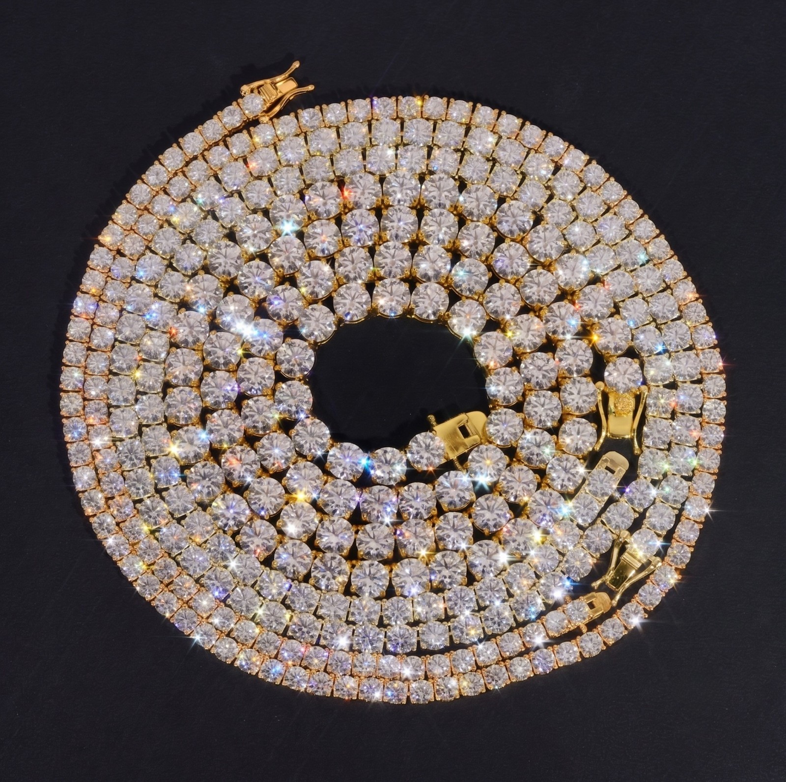 Luxury Men Women Hip Hop Iced Out Fine Jewelry 2MM 3MM 4MM 5MM Lab Diamond S925